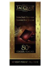 Sô cô la đen 80% ca cao JacQuot 100g