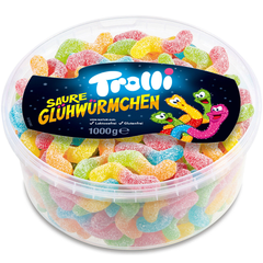 Kẹo dẻo sâu chua Trolli Saure Gluhwurmchen 1000g