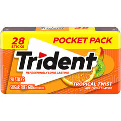 Kẹo gum Trident Tropical 50g (28 tép)