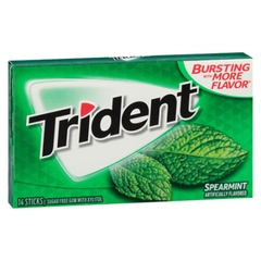 Kẹo gum Trident Spearmint vị Bạc hà (12 viên - Sugarfree)