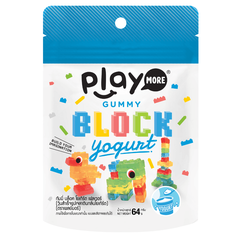 Kẹo dẻo xếp hình Sữa chua Playmore Block 64g