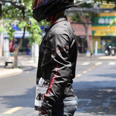 Áo Giáp Komine JK-146 Đen Đỏ Chính Hãng FREESHIP