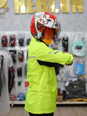 Áo Mưa Bộ Sinoll SN112 Màu Xanh Neon Có Mũ Trùm FREESHIP