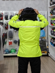 Áo Mưa Bộ Sinoll SN112 Màu Xanh Neon Có Mũ Trùm FREESHIP