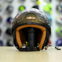 Mũ 3/4 Bulldog POM Vàng Xước Nhám FREESHIP