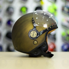 Mũ 3/4 Bulldog POM Vàng Xước Nhám FREESHIP