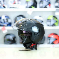 Mũ 3/4 Royal M789 Đen nhám 2 Kính Nhỏ Gọn Nhẹ FREESHIP