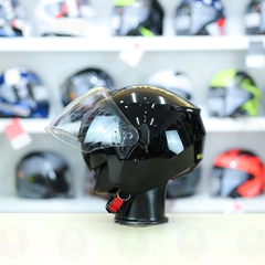 Mũ 3/4 Royal M789 Đen bóng 2 Kính Nhỏ Gọn Nhẹ FREESHIP