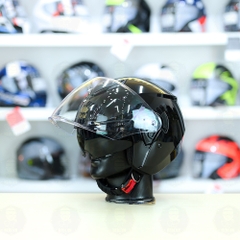 Mũ 3/4 Royal M789 Đen bóng 2 Kính Nhỏ Gọn Nhẹ FREESHIP