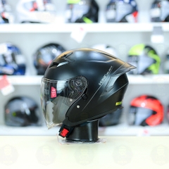 Mũ 3/4 Yohe 878 Plus Đen Nhám FREESHIP