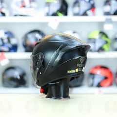 Mũ 3/4 Yohe 878 Plus Đen Nhám FREESHIP