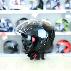 Mũ 3/4 Yohe 878 Plus Đen Nhám FREESHIP