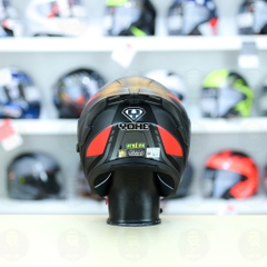 Mũ 3/4 Yohe 878 Plus Xám Đỏ Nhám FREESHIP