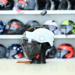 Nón 1/2 Falcon BEE Trắng Bóng FREESHIP