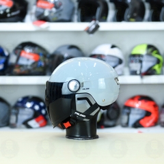 Nón 1/2 Falcon F17 Xám Xi Măng Nhạt FREESHIP