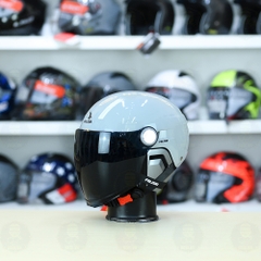 Nón 1/2 Falcon F17 Xám Xi Măng Nhạt FREESHIP