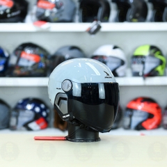 Nón 1/2 Falcon F17 Xám Xi Măng Nhạt FREESHIP