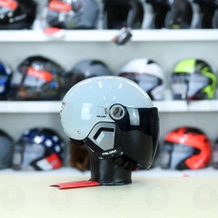 Nón 1/2 Falcon F17 Xám Xi Măng Nhạt FREESHIP