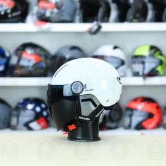 Nón 1/2 Falcon F17 Trắng Bóng FREESHIP