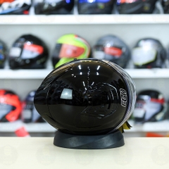 Mũ 3/4 2 Kính EGO E42 Đen Bóng FREESHIP