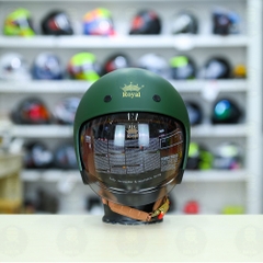 Mũ 3/4 Royal M139 Xanh Lính Nhám 2024 FREESHIP