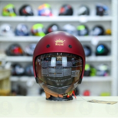 Mũ 3/4 Royal M139 Đỏ Đô-Freeship