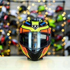 Mũ Fullface Yohe 981 T3 Vàng Cam Xanh Fluo FREESHIP