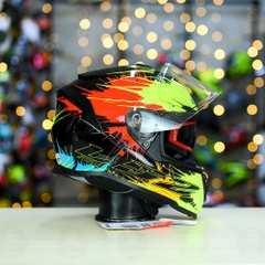 Mũ Fullface LS2 FF800 KPA 2 Kính Đen Vàng Đỏ Drop FREESHIP + Tặng Pinlock