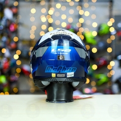 Mũ Fullface LS2 FF800 KPA 2 Kính Xanh Trắng Bóng McPhee FREESHIP + Tặng Pinlock