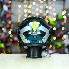 Mũ Fullface LS2 FF800 KPA 2 Kính Xanh Bạc Đen FREESHIP + Tặng Pinlock