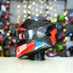 Mũ Fullface LS2 FF800 KPA 2 Kính Đen Đỏ Xám Bóng Sprinter FREESHIP + Tặng Pinlock
