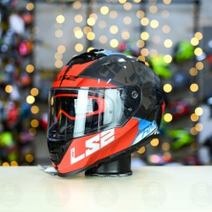 Mũ Fullface LS2 FF800 KPA 2 Kính Đen Đỏ Xám Bóng Sprinter FREESHIP + Tặng Pinlock