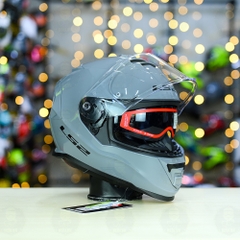 Mũ Fullface LS2 FF800 KPA 2 Xi Măng Bóng FREESHIP + Tặng Pinlock