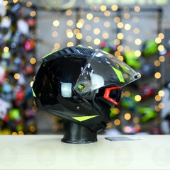 Mũ 3/4 LS2 OF600 COPTER Đen Vàng Bóng Urbane  FREESHIP