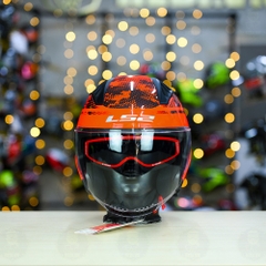 Mũ 3/4 LS2 OF600 COPTER Đỏ Đen Bóng Mesh FREESHIP