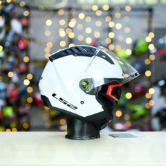 Mũ 3/4 LS2 OF600 COPTER II Trắng bóng FREESHIP