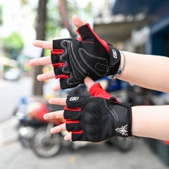 Găng tay EGO Ngắn Đen Đỏ FREESHIP