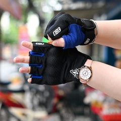 Găng tay EGO Ngắn Đen Xanh Dương FREESHIP