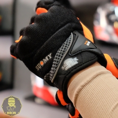 Găng Tay Suomy 09 Dài Đen Cam FREESHIP