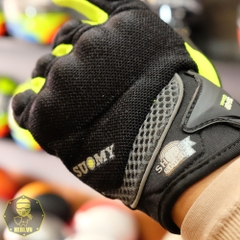 Găng Tay Suomy 09 Dài Đen Xanh Vàng FREESHIP