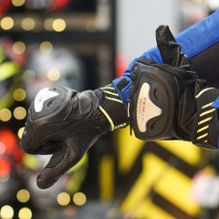 Găng Tay Vemar VE-177 Da Titanium Đen Xanh FREESHIP