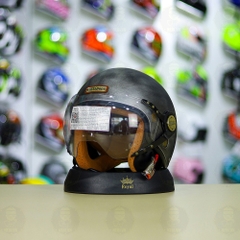 Mũ 3/4 Bulldog POM Xám Xước Nhám FREESHIP