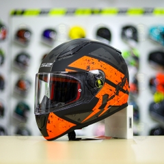 Mũ Fullface LS2 FF353 T1 Đen Nhám Cam FREESHIP