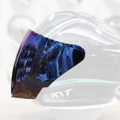 Kính Mũ 3/4 KYT NFJ Gương Tím - Freeship