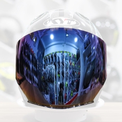 Kính Mũ 3/4 KYT NFJ Gương Tím - Freeship