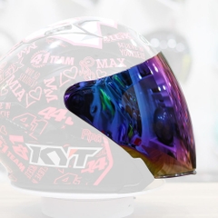 Kính Mũ 3/4 KYT NFJ Gương Titan 7 Màu - Freeship