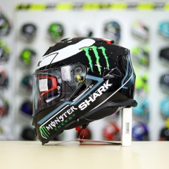 Mũ Fullface LS2 FF800 Đen Bóng + Dán Tem Decal SHARK PRO LORENZO FREESHIP