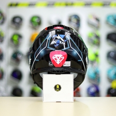 Mũ Fullface LS2 FF800 Đen Bóng + Dán Tem Decal SHARK PRO LORENZO FREESHIP