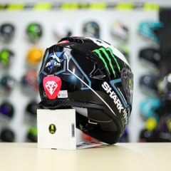 Mũ Fullface LS2 FF800 Đen Bóng + Dán Tem Decal SHARK PRO LORENZO FREESHIP