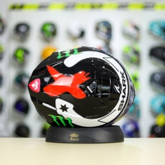 Mũ Fullface LS2 FF800 Đen Bóng + Dán Tem Decal SHARK PRO LORENZO FREESHIP